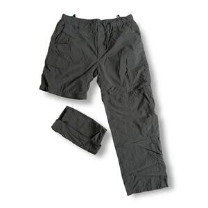 The North Face Men’s Dark Grey Cargo Convertible Zip Off Hiking Pants size XL